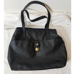 Black Leather Tommy Hilfiger Purse Shoulder Bag